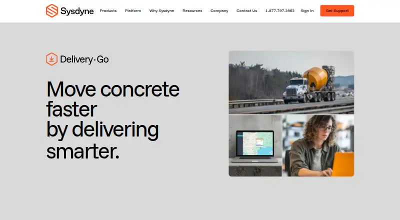 The DeliveryGo homepage