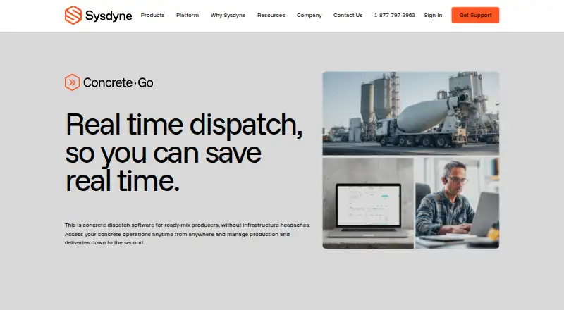 The ConcreteGo homepage