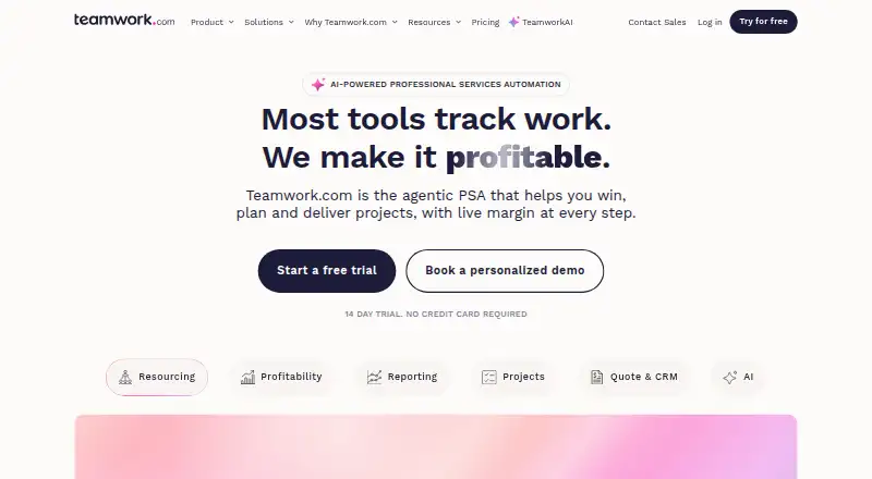 Teamwork.com, as its maker shows it