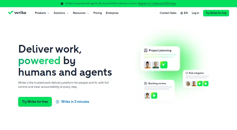 Wrike, as its maker shows it